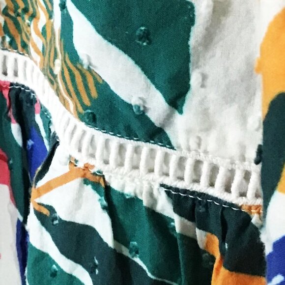 Farm Rio Off White Macaw Mini Dress NWOT - Picture 12 of 16